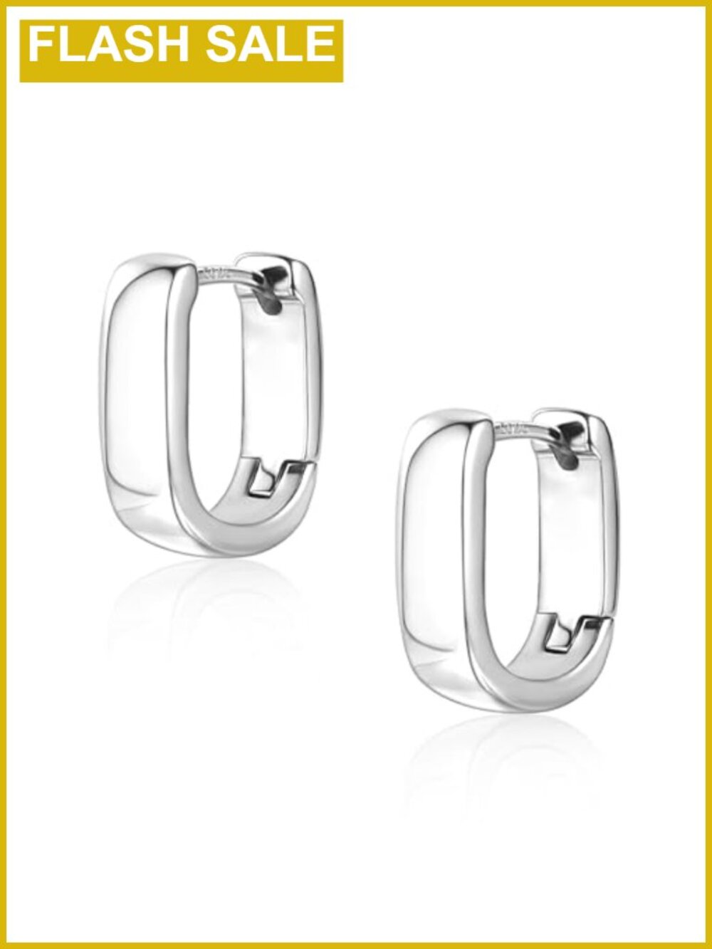 Small Chunky Hoop Earrings 14K Gold Plated Huggie Minimalist Women